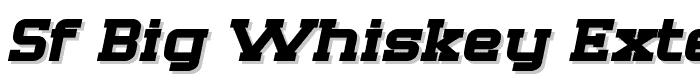 SF Big Whiskey Extended Bold font